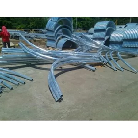 Tiang Lampu PJU Oktagonal Double Paraball