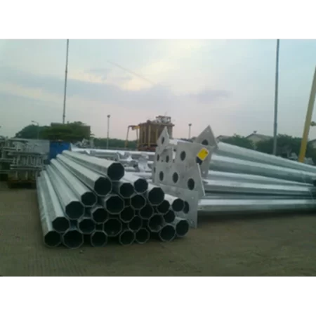 Tiang Lampu PJU Oktagonal 8 Meter